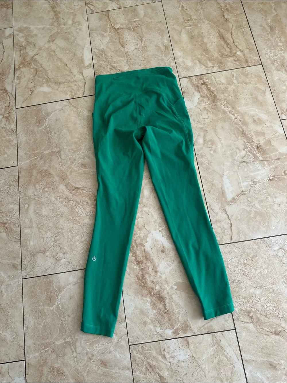 High-Rise Green Slim Leg Women’s Pants leggings